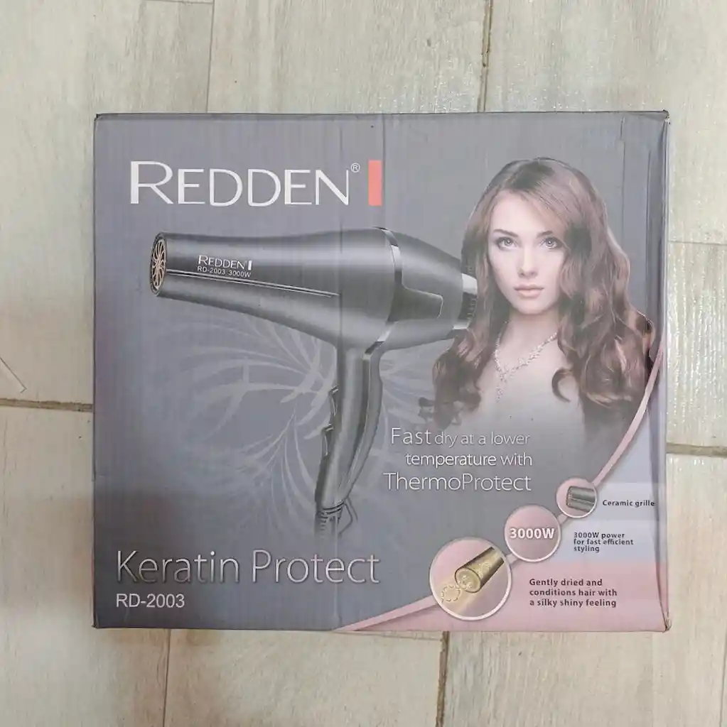 Secador Para Cabello De 3000 W Rd-2003 Redden Negro