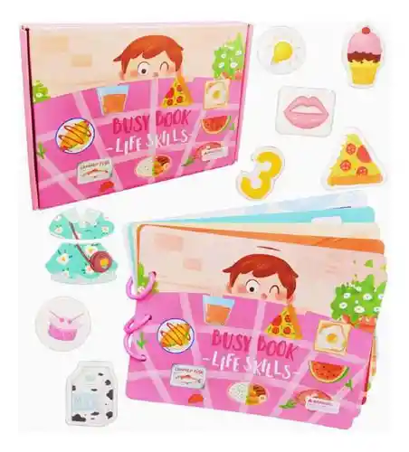 Libro De Aprendizaje Ingles Busy Book Montessori Didáctico