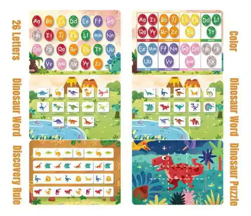 Libro De Aprendizaje Ingles Busy Book Montessori Didáctico