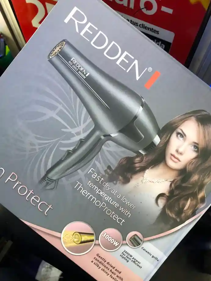 Secador Para Cabello De 3000 W Rd-2003 Redden Negro