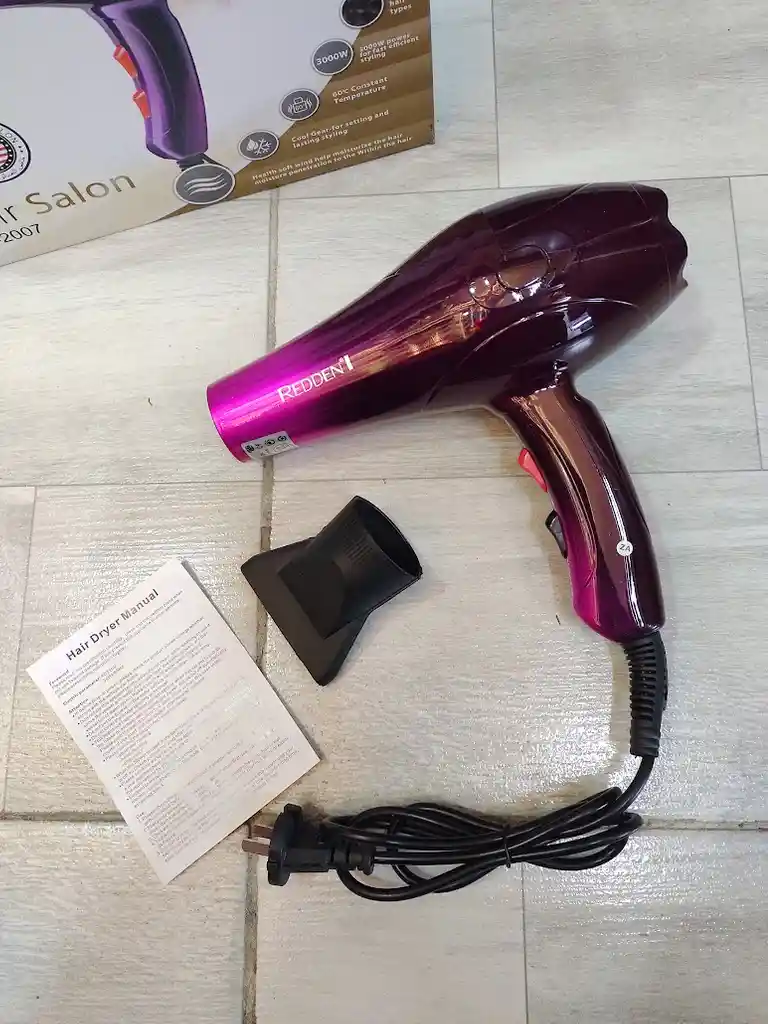 Secador Para Cabello De 3000 W Rd-2007 Redden Morado