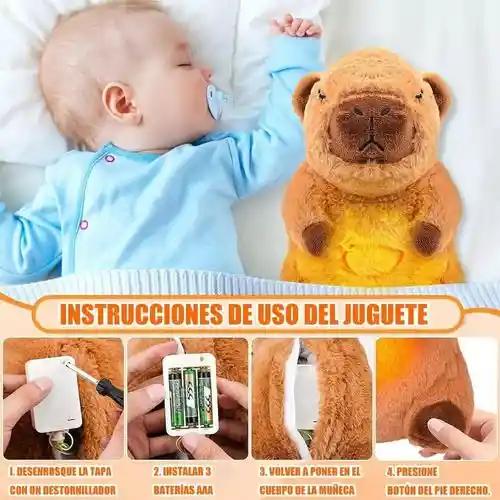 Peluche Que Respira Capibara Dreams