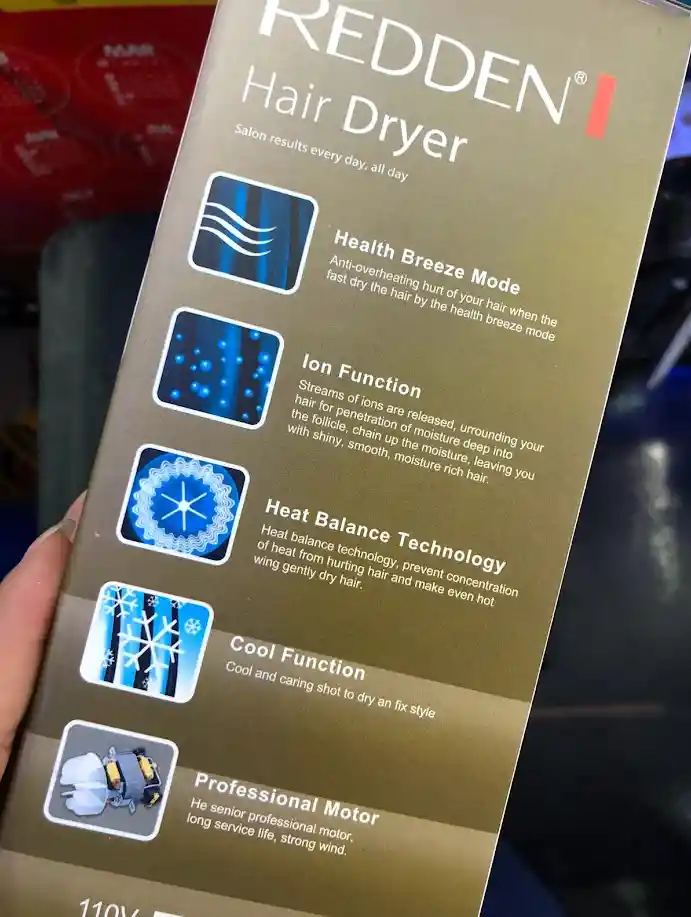 Secador Para Cabello De 3000 W Rd-2007 Redden Morado