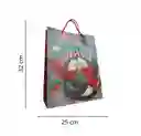 Bolsa De Regalo Navidad Pinguino De Navidad Mediana 32 Cm X 25 Cm