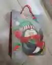 Bolsa De Regalo Navidad Pinguino De Navidad Mediana 32 Cm X 25 Cm