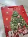 Bolsa De Regalo Navidad Roja Arbol De Navidad Mediana 32 Cm X 25 Cm