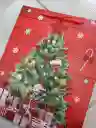 Bolsa De Regalo Navidad Roja Arbol De Navidad Mediana 32 Cm X 25 Cm
