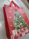 Bolsa De Regalo Navidad Roja Arbol De Navidad Mediana 32 Cm X 25 Cm