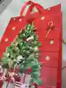 Bolsa De Regalo Navidad Roja Arbol De Navidad Mediana 32 Cm X 25 Cm