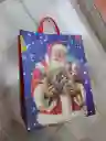 Bolsa De Regalo Navidad Papa Noel Con Dulces Mediana 32 Cm X 25 Cm