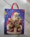 Bolsa De Regalo Navidad Papa Noel Con Dulces Mediana 32 Cm X 25 Cm