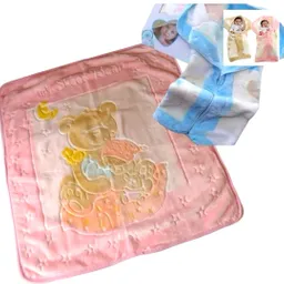 Cobija Manta Para Bebe 2 En 1 Raschel Estampada