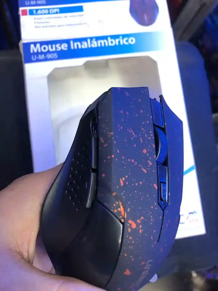Mouse Inalambrico Negro Unitec 905