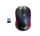 Mouse Inalambrico Negro Con Rojo Beck Pequeño