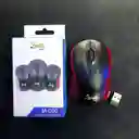 Mouse Inalambrico Negro Con Rojo Beck Pequeño