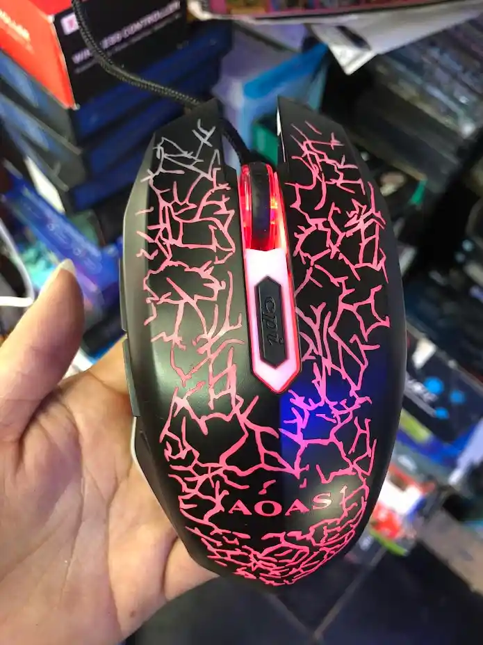 Mouse Alambrico Con Cable Negro Aoas Game K70