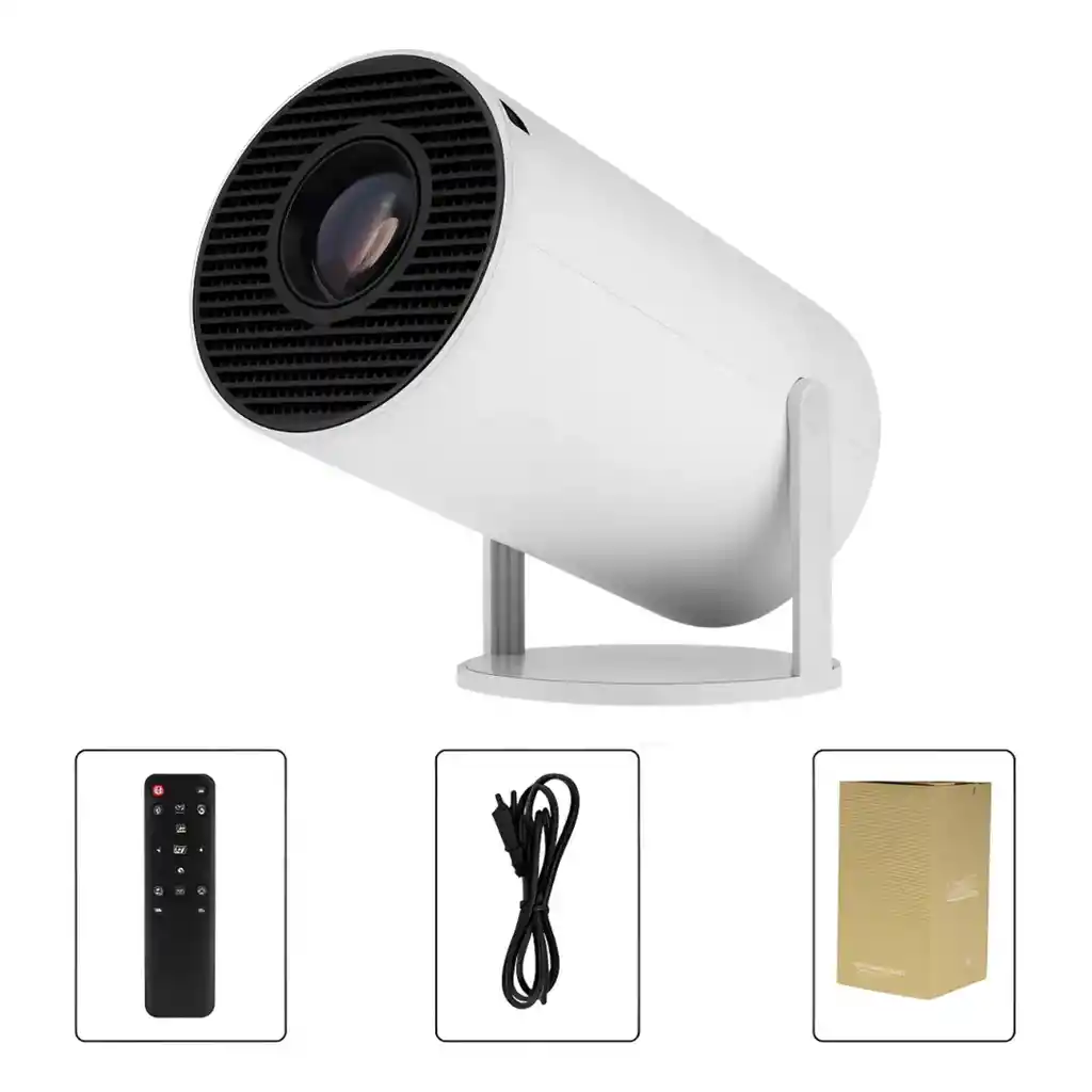 Proyector Ultra Hd Mini Duplicación Wifi 4k Android 11 Color Blanco
