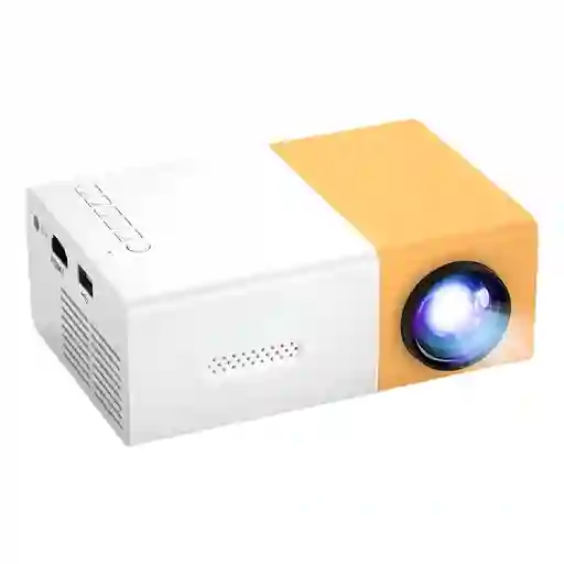 Mini Proyector Led Portátil Bluemos 1080p Yg300 Hdmi Color Amarillo