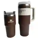 Combo Termo Stanley Marron Duo Con Accesorios