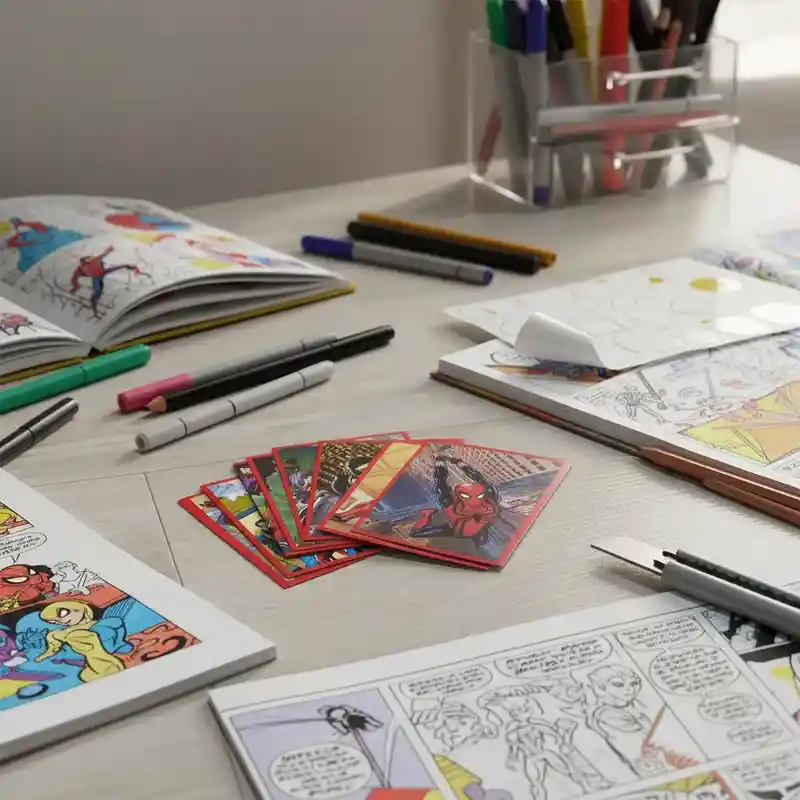 10 Láminas Stickers De Spiderman Variadas Panini Borde Rojo