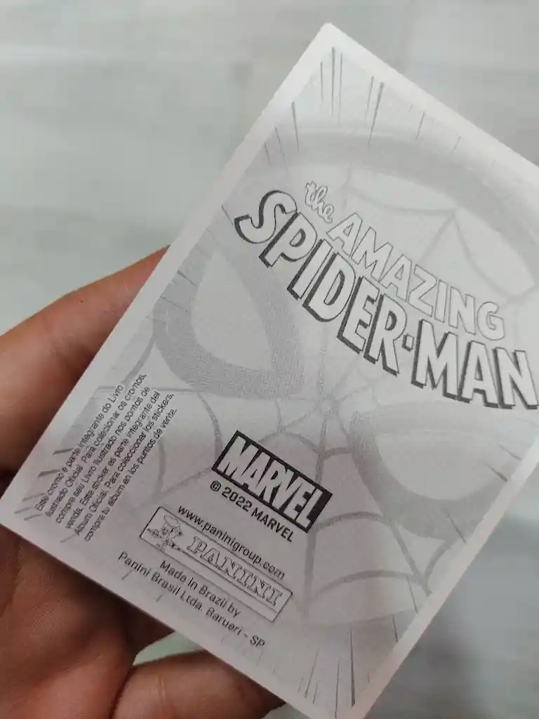 10 Láminas Stickers De Spiderman Variadas Panini Borde Rojo