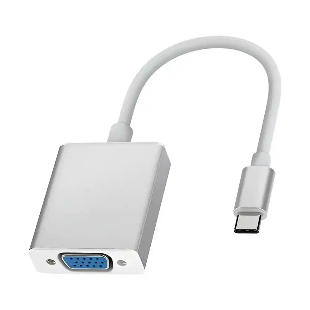 Adaptador Usb Tipo Type C 3.1 A Vga Color Blanco