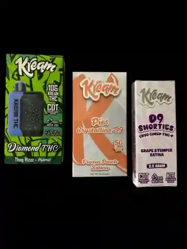 Vaporizadores Marca Kream | T-h-c-a | Combo X3