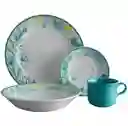 Vajilla Corona 4 Puestos/16 Piezas Cala