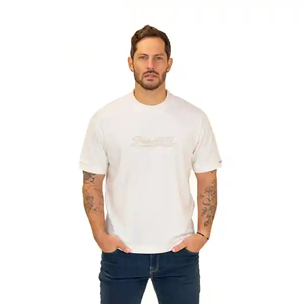 Camiseta Slim Fit C/r Beige