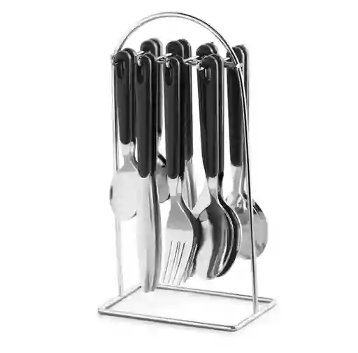 Juego De Cubiertos Universal Passion 24 Piezas Negro