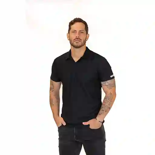 Camiseta Polo Slim Fit Negro