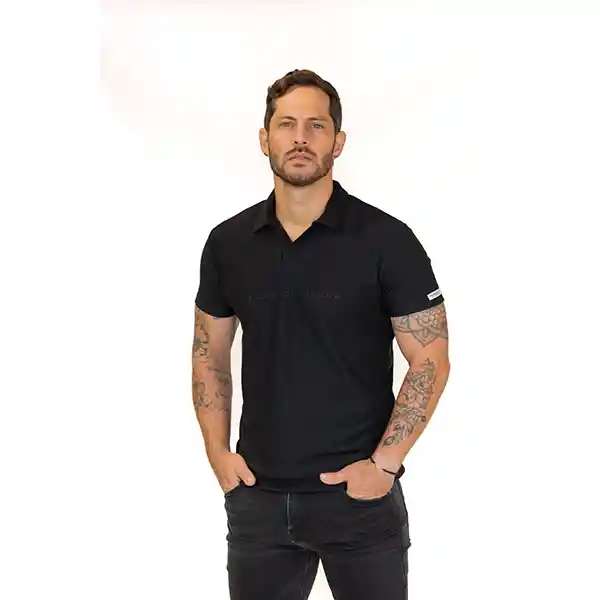 Camiseta Polo Slim Fit Negro