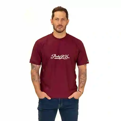Camiseta Slim Fit C/r Vinotinto