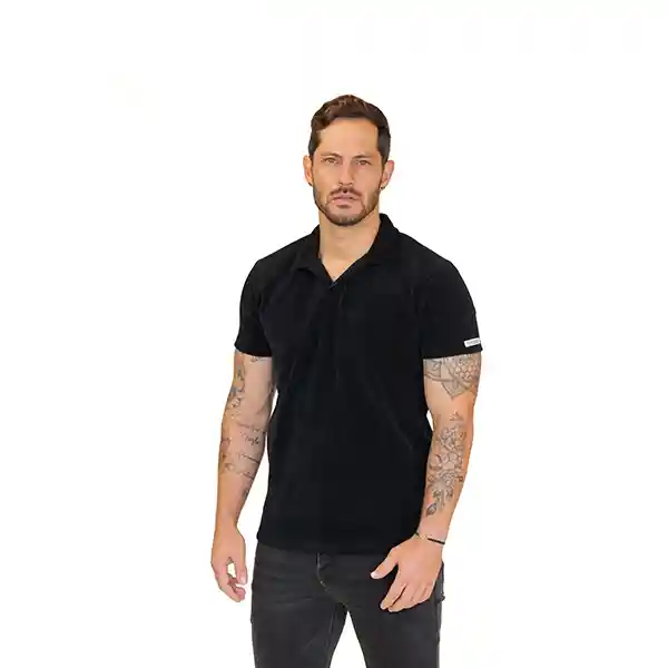 Camiseta Polo Slim Fit Negra