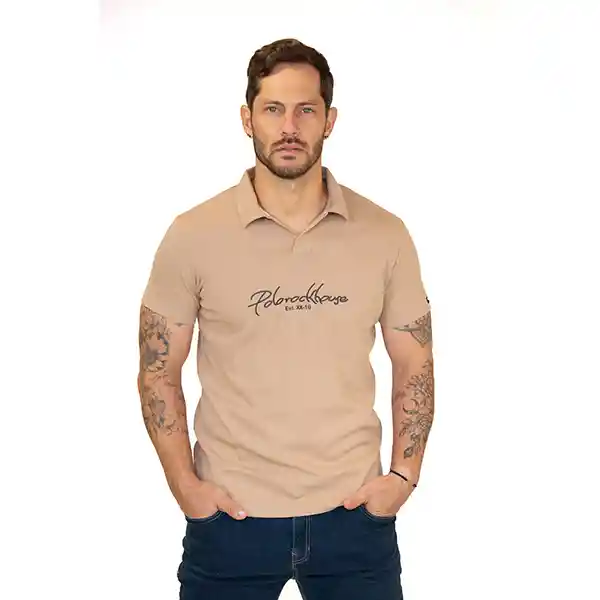 Camiseta Polo Slim Fit Café