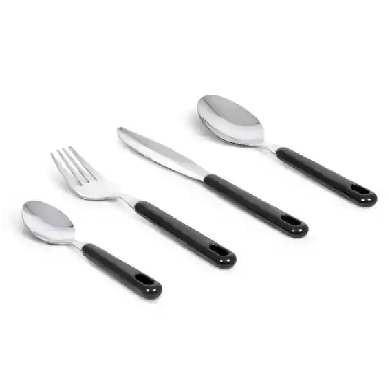 Juego De Cubiertos Universal Passion 24 Piezas Negro