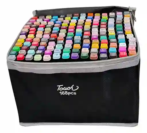 Marcadores Set X168 Base Alcohol Resaltadores Doble Punta