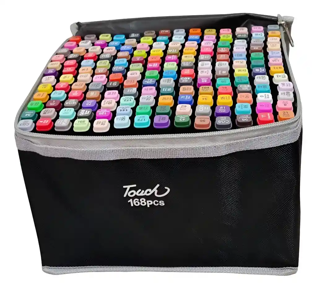 Marcadores Set X168 Base Alcohol Resaltadores Doble Punta