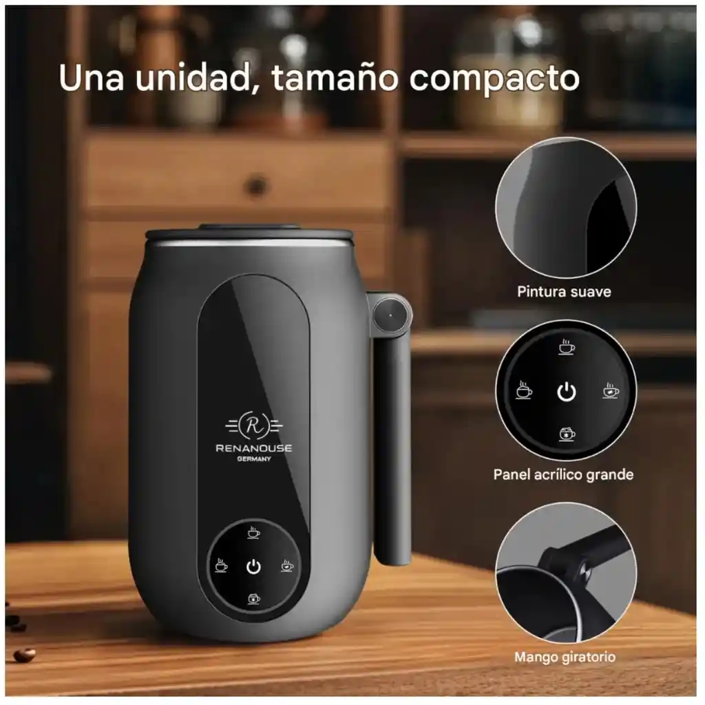 Chocolatera Y Espumador De Leche Eléctrico 250ml Digital