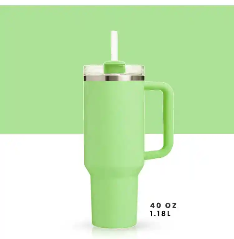 Termo Vaso Conserva Temperatura 1.200ml Innovo Pitillo Verde - Verde Claro