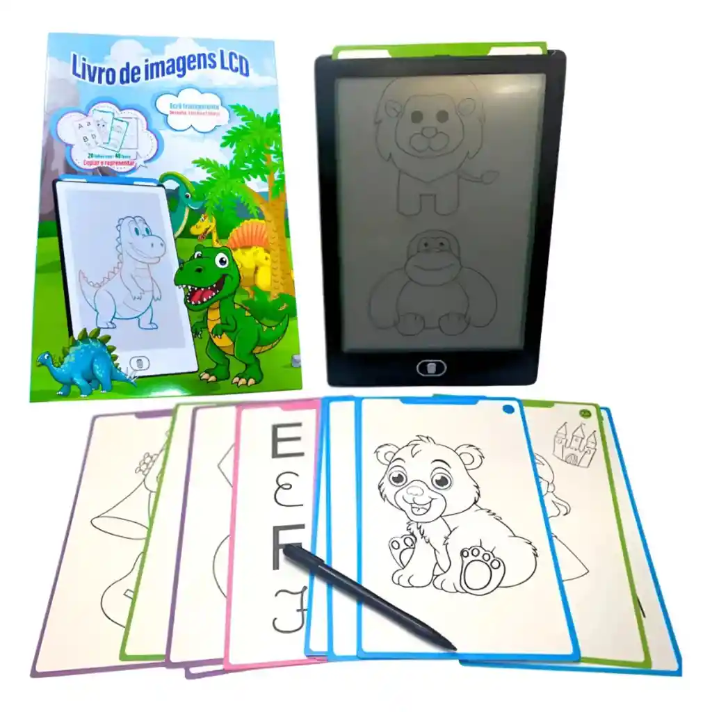Tableta Mágica Libro Educativo Lcd Para Niños + Plantillas