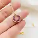 Collar Dorado ¨lirio De Amatista¨