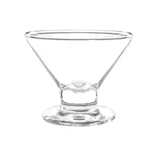 Copa Helado Fiesta Cristar Vidrio Transparente 220ml Base Estable