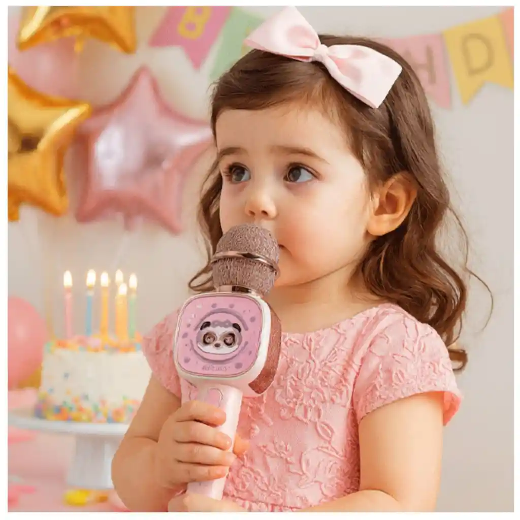 Micrófono Karaoke Inalámbrico Bluetooth Niños 3+ Portátil X7