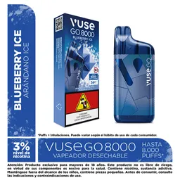 Vape Vuse Go Blueberry Ice 8000 Puffs 3%