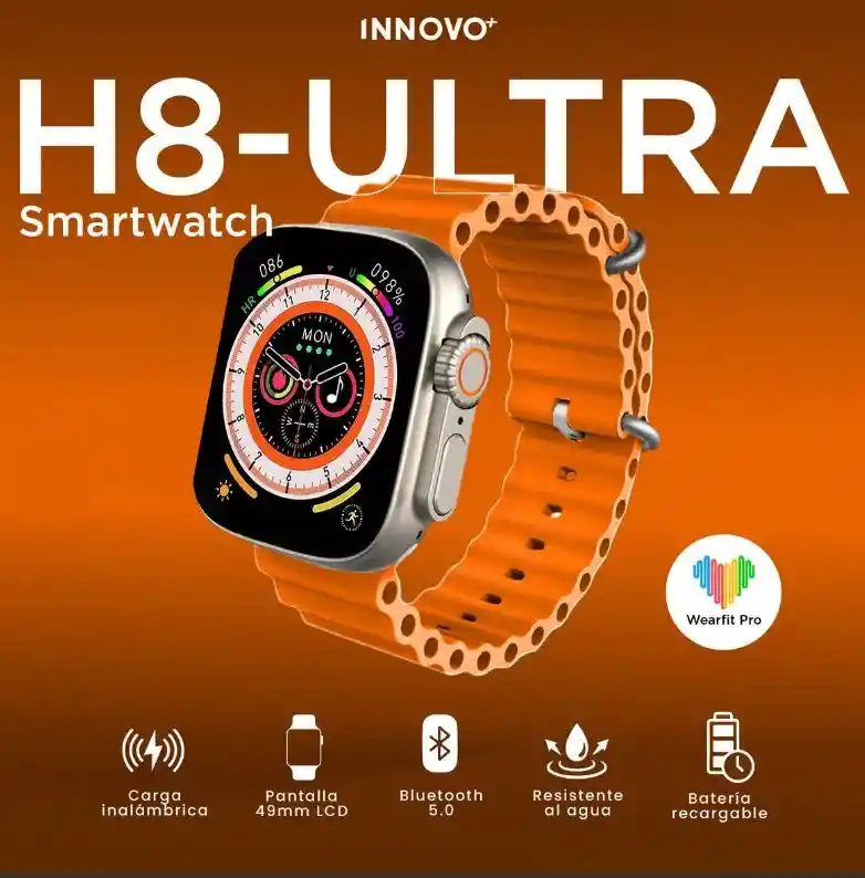 Smartwatch Mobulaa H8 Ultra Pantalla Hd Bluetooth 5.0 Ip67