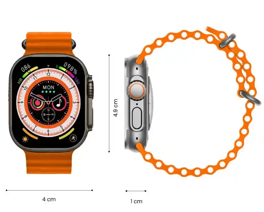 Smartwatch Mobulaa H8 Ultra Pantalla Hd Bluetooth 5.0 Ip67