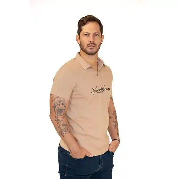 Camiseta Polo Slim Fit Café