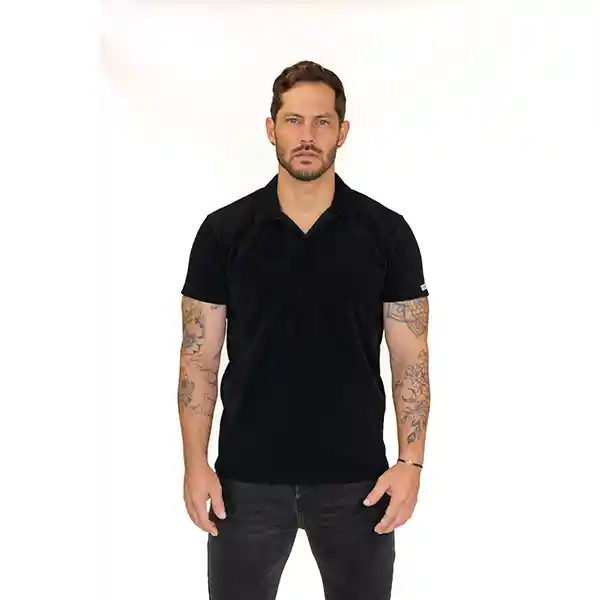 Camiseta Polo Slim Fit Negra