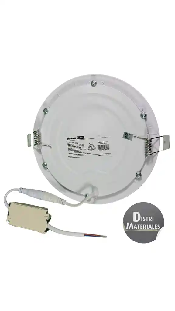 Panel Led Incrustar 18 W Luz Blanca